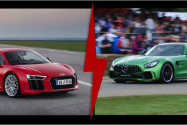 Audi R8 V10 PLUS v.s. Mercedes-AMG GTR